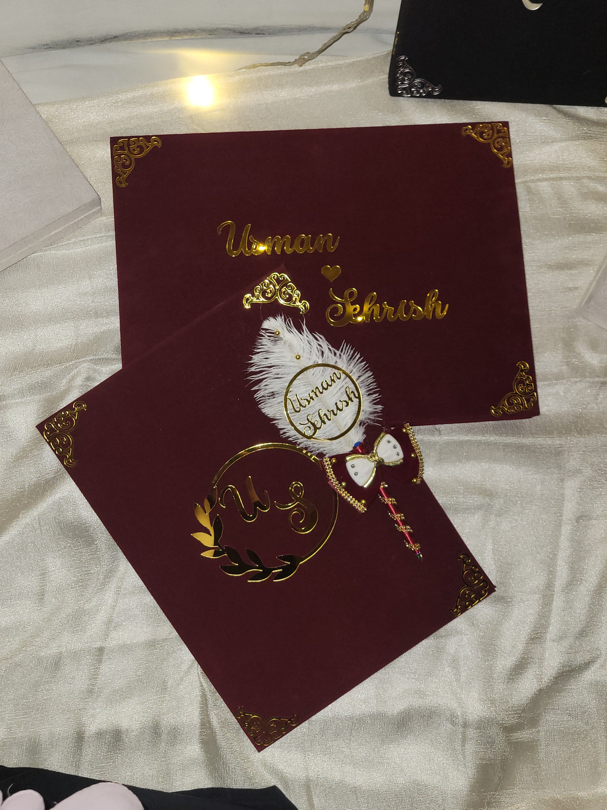 Mahroon Velvet Booklet set A3 size