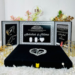 Doublesided Velvet Nikkah booklet set