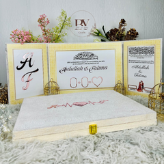 Doublesided Velvet Nikkah booklet set